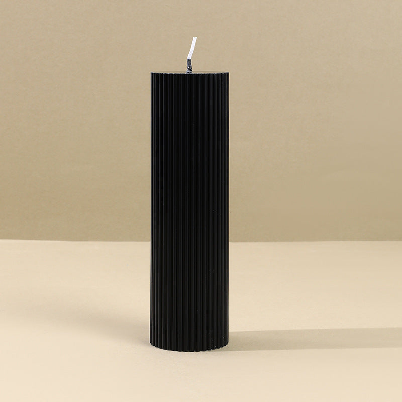 Black Cylinder Soy Wax Aromatherapy Candles
