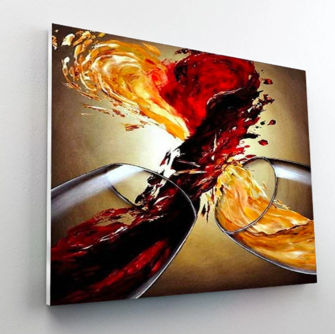 Wine Splash Paint By Number Kit