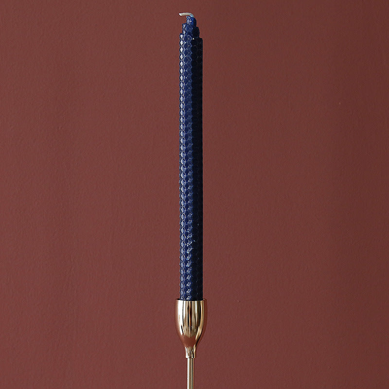 Elegant Beeswax Taper Candles - Living Room Decor