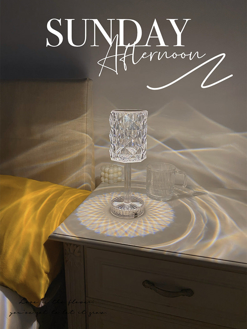 Crystal Bedside Table Lamp - Simple Ambience Light