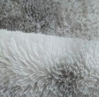 Simple Tie-Dye Long Hair Rug