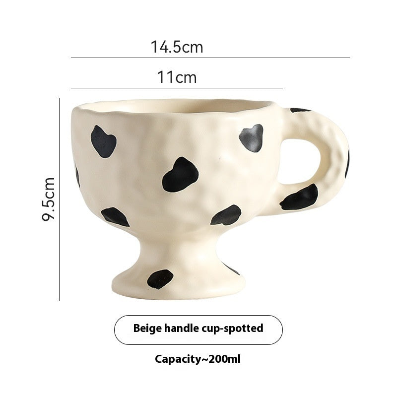 Personalized Simple Ceramic Creative Mug Hand-pinching Irregular
