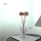 European Retro Glass Vase - Simple Big Belly Series