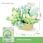 Flower Secret Words MINI Flower Basket Assembling Building Blocks Educational Assembling Puzzle Toys