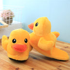 Cute Rubber Duck Plush Slippers