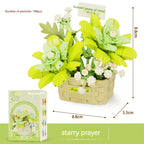 Flower Secret Words MINI Flower Basket Assembling Building Blocks Educational Assembling Puzzle Toys