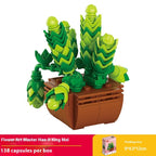 Puzzle Assembling Building Blocks Flower Pot Model Toys
