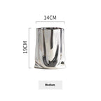 Light Luxury Electroplated Ceramic Vase - Household