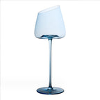 Klein Blue Crystal Glass Goblet Red Grape Wine Glass