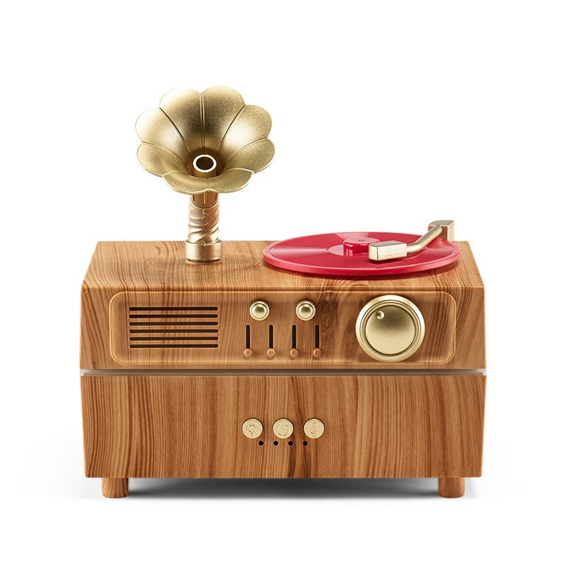 Retro Phonograph Aroma Diffuser - Bluetooth Speaker