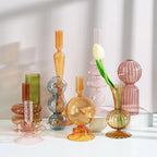 Nordic Glass Candle Holders - European Style