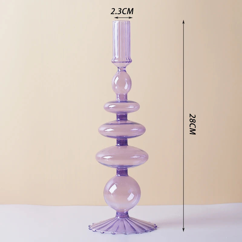Nordic Glass Candle Holders - European Style