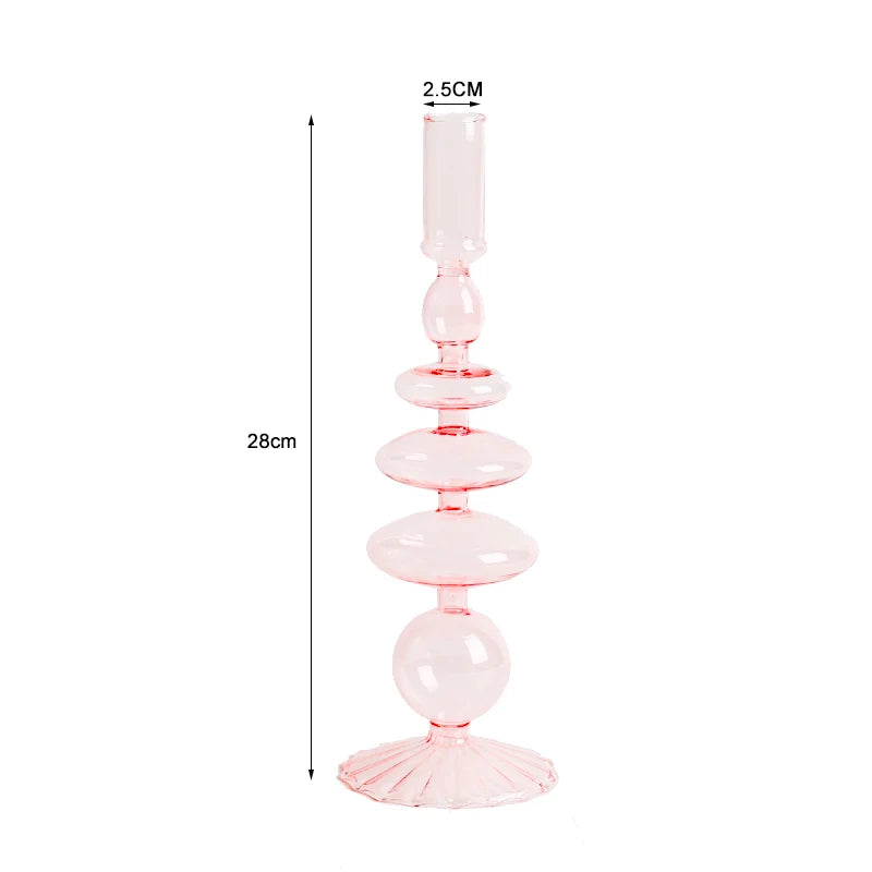 Nordic Glass Candle Holders - European Style