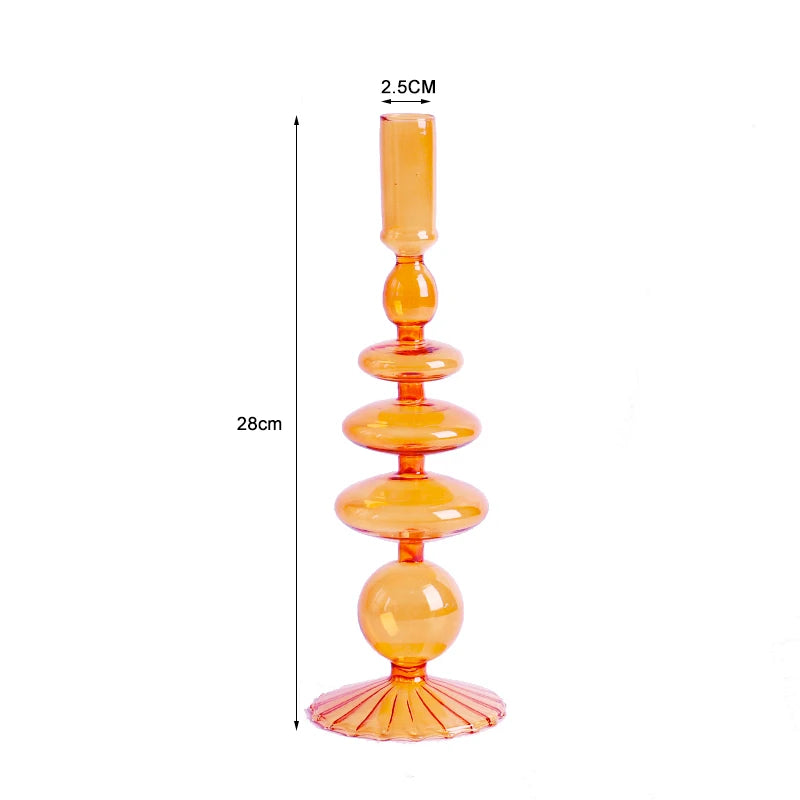 Nordic Glass Candle Holders - European Style