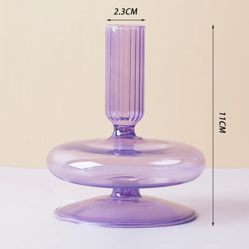 Nordic Glass Candle Holders - European Style