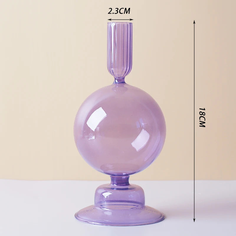 Nordic Glass Candle Holders - European Style