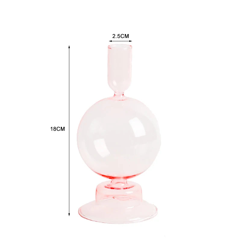 Nordic Glass Candle Holders - European Style