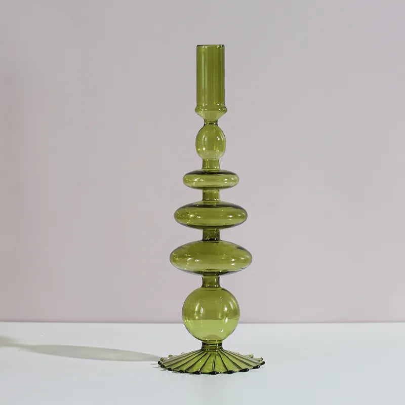 Nordic Glass Candle Holders - European Style