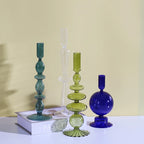 Nordic Glass Candle Holders - European Style