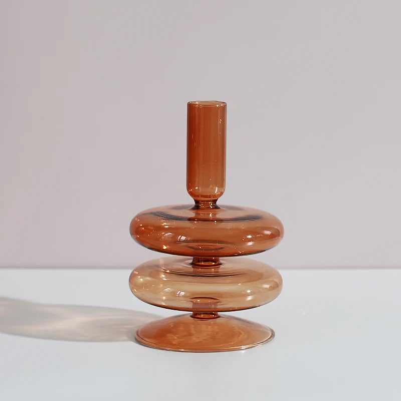 Nordic Glass Candle Holders - European Style