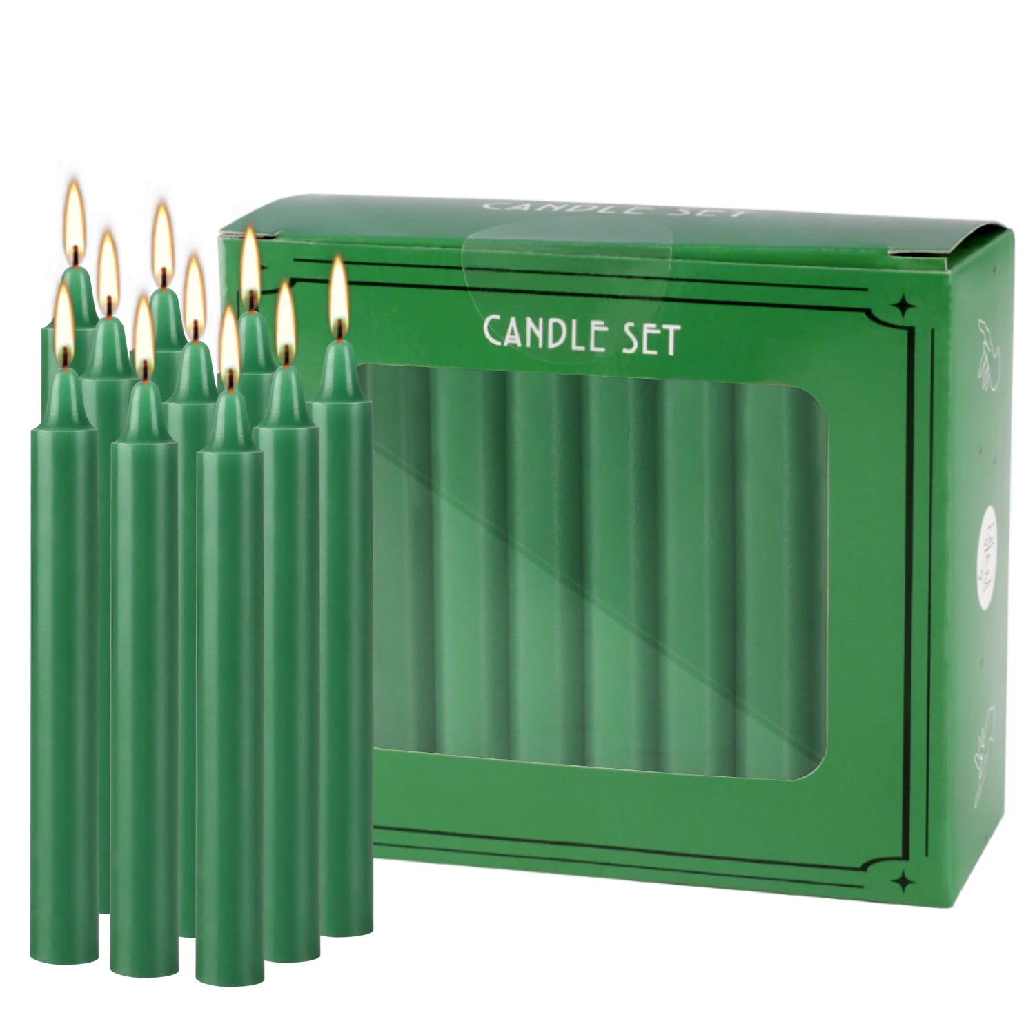 Pink Unscented Taper Candles - 20 Pack