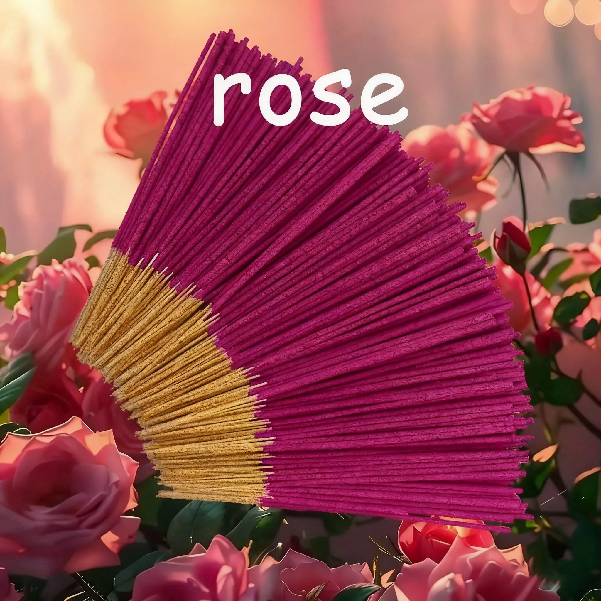 Handmade Floral Rose Incense Sticks, 22.0cm Cm Long
