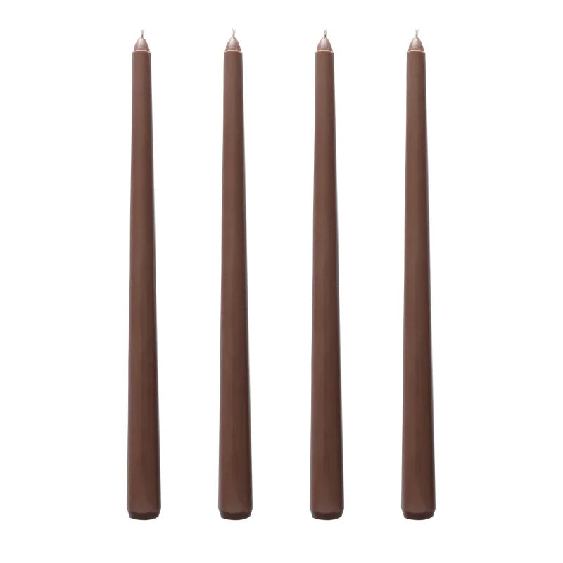 Tall Unscented Taper Candles 30cm - 4 Pack