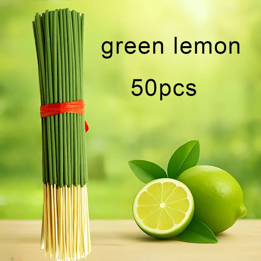 Green Lemon Incense Sticks 22cm - Fresh Citrus Aroma