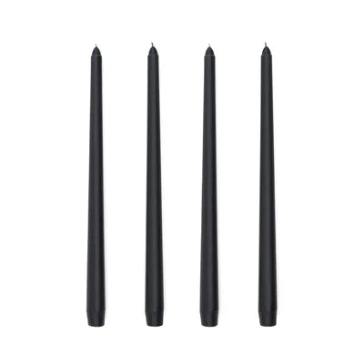 Tall Unscented Taper Candles 30cm - 4 Pack