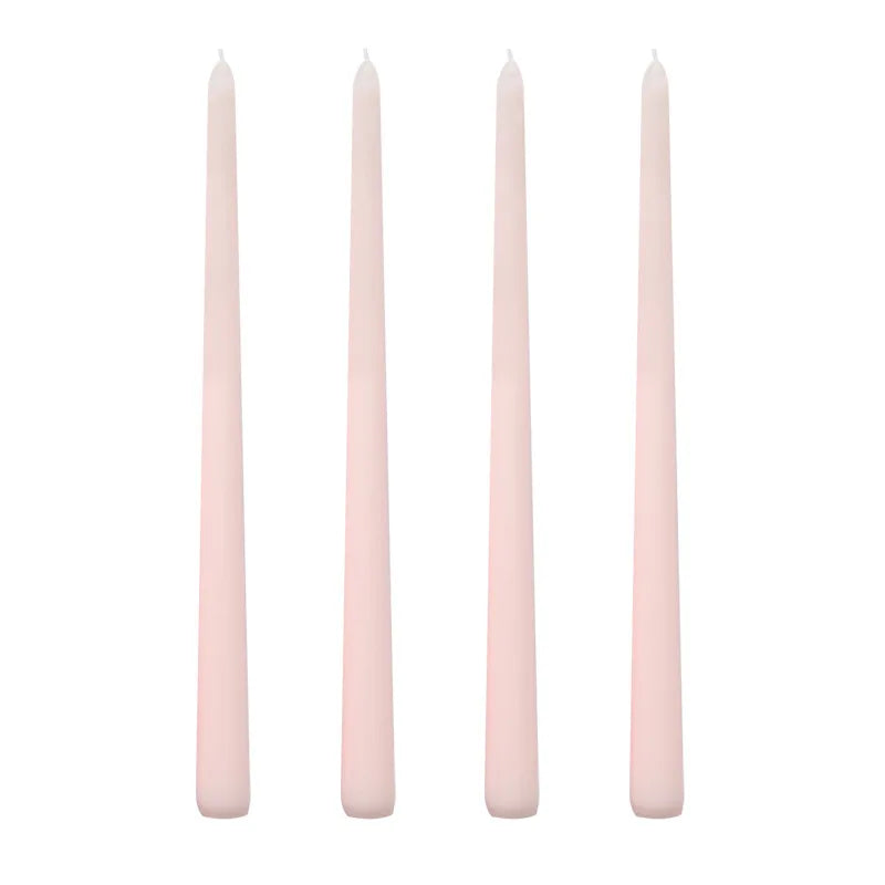 Tall Unscented Taper Candles 30cm - 4 Pack