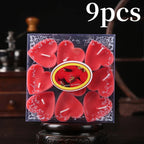 Heart-Shaped Scented Tea Candles - 9 Piece Set
