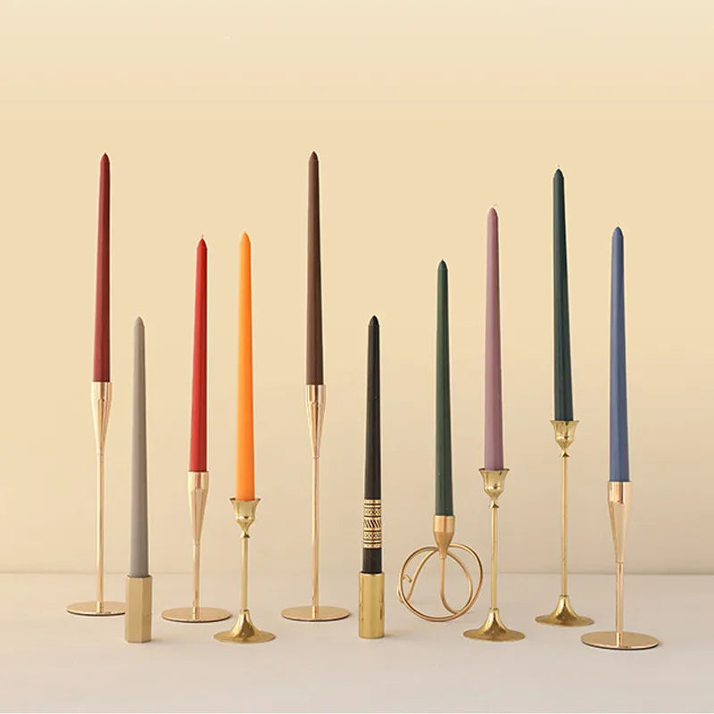 Tall Unscented Taper Candles 30cm - 4 Pack