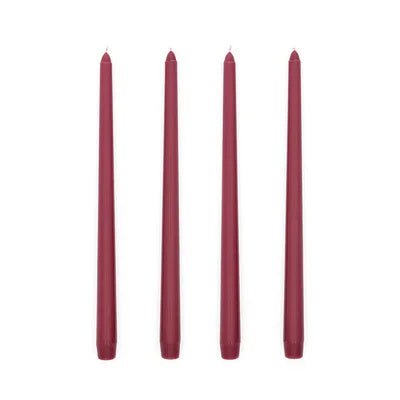 Tall Unscented Taper Candles 30cm - 4 Pack