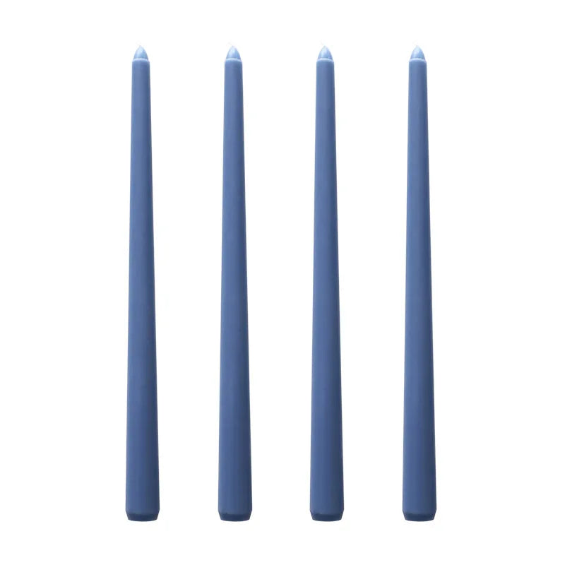Tall Unscented Taper Candles 30cm - 4 Pack