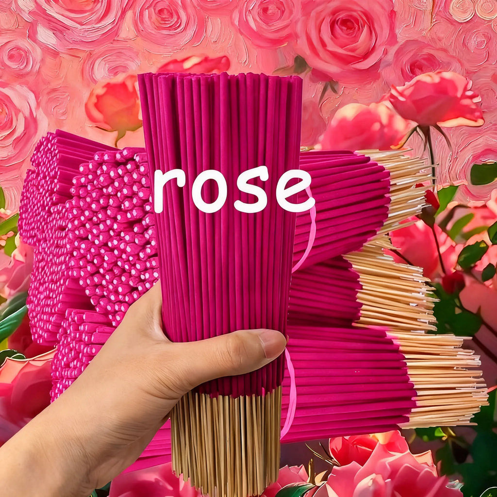 Handmade Floral Rose Incense Sticks, 22.0cm Cm Long