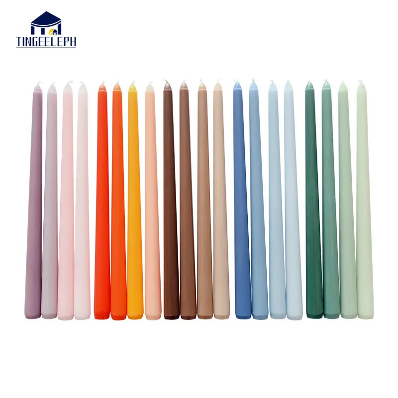 Tall Unscented Taper Candles 30cm - 4 Pack