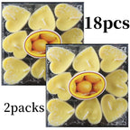 Heart-Shaped Scented Tea Candles - 9 Piece Set