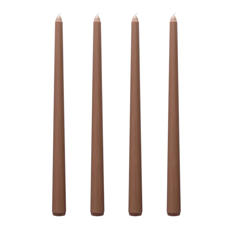 Tall Unscented Taper Candles 30cm - 4 Pack