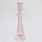 Modern Glass Taper Candle Holder - Minimalist Design