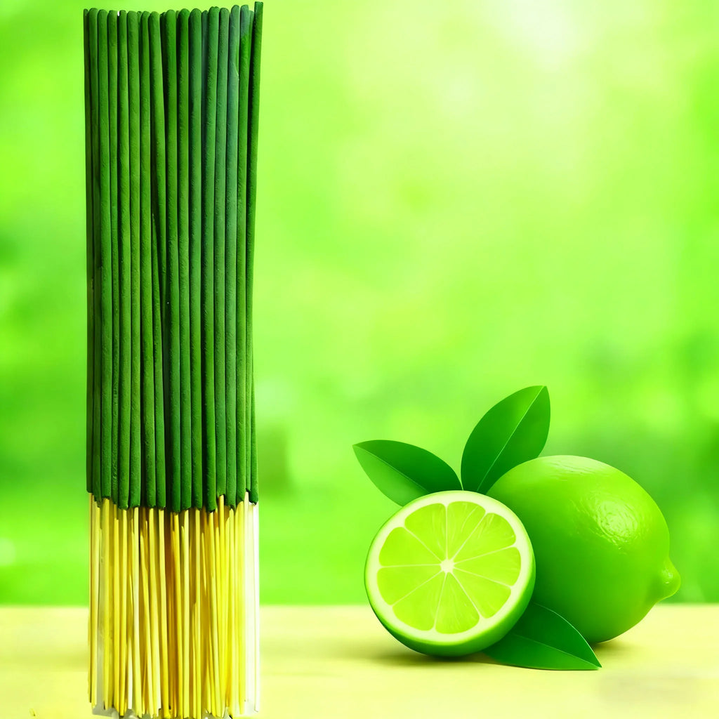 Green Lemon Incense Sticks 22cm - Fresh Citrus Aroma