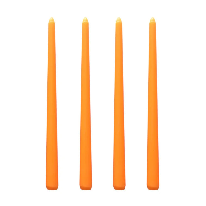 Tall Unscented Taper Candles 30cm - 4 Pack
