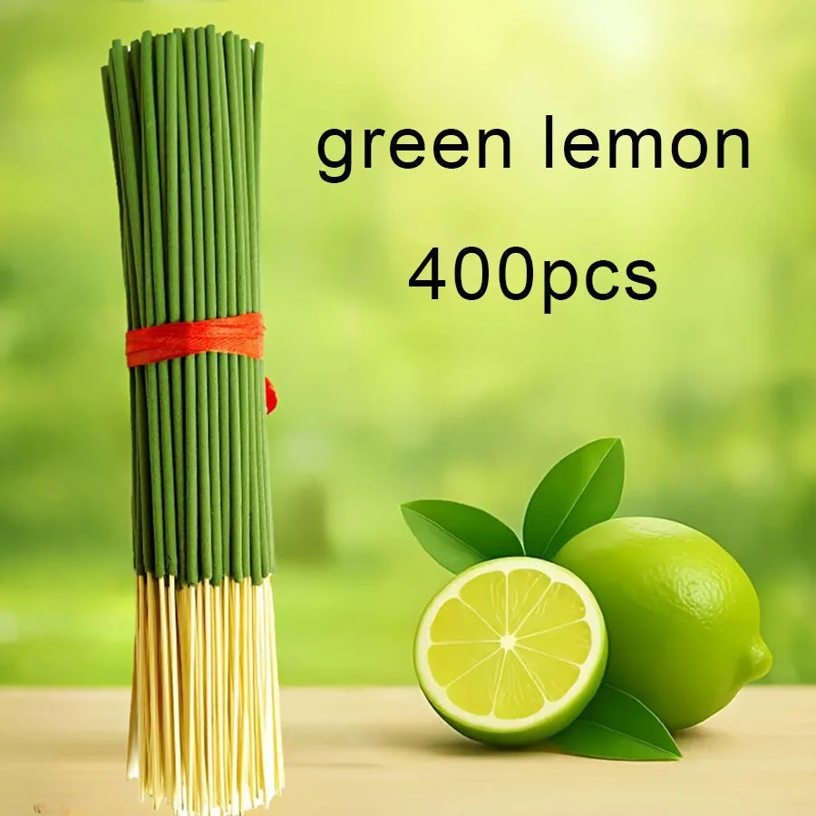 Green Lemon Incense Sticks 22cm - Fresh Citrus Aroma