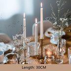 Tall Unscented Taper Candles 30cm - 4 Pack