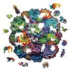 Succulent Plant Hidden Shapes Puzzle