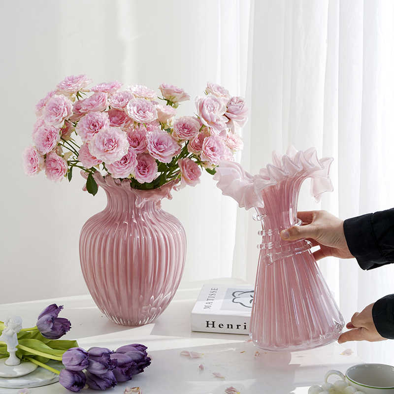 French Lace Dance Dress Glass Vase - Elegant