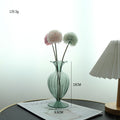 European Retro Glass Vase - Simple Big Belly Series
