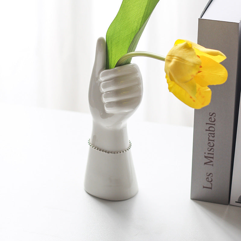 Hand Ceramic Vase - Sculptural Design