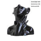 Nordic Body Art Black Ceramic Vase - Sculptural Ornament