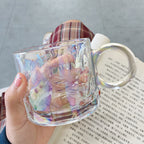 Ins Mug Glass With Handle Aurora Laser Universal Household