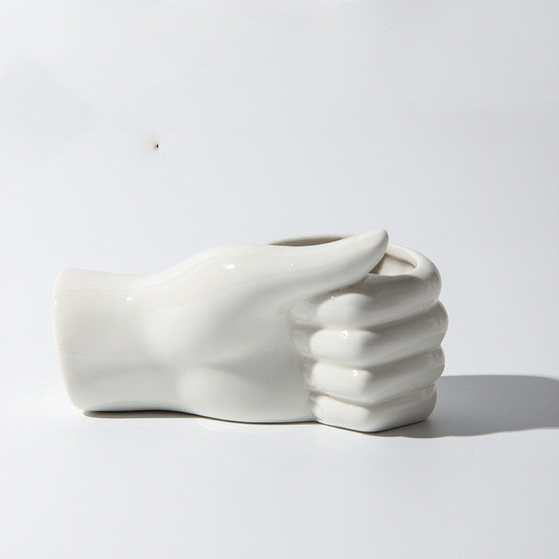 Hand Ceramic Vase - Sculptural Design